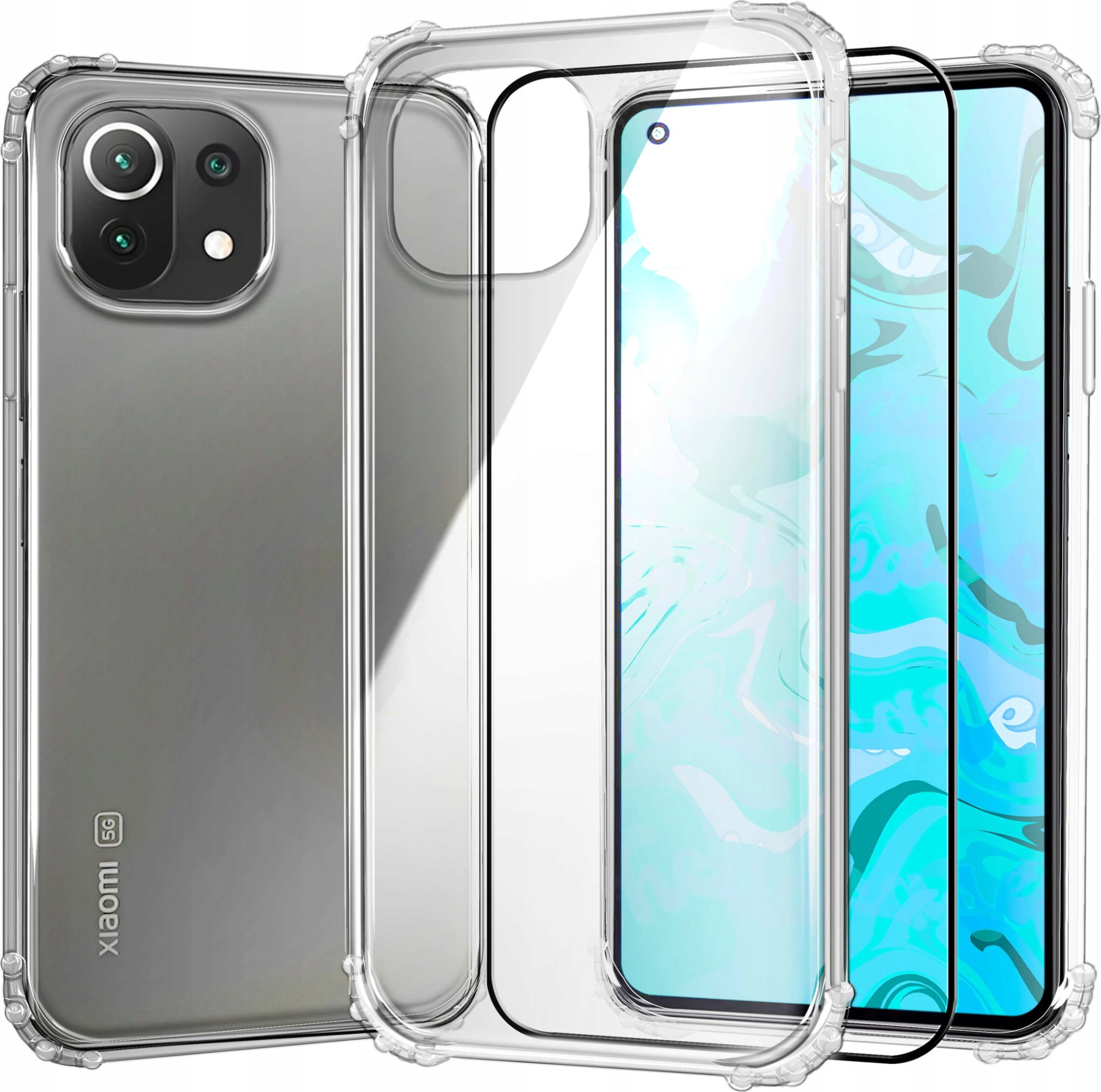 Hello Case ETUI PANCERNE DO MI 11 LITE 4G / 5G / 5G NE | CASE SILIKON GUMA SLIM SZKŁO