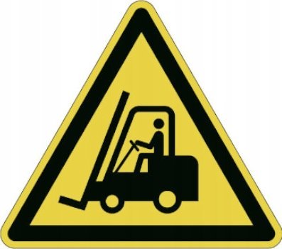 Durable DURABLE Gebotsaufkleber 'Warnung vor Flurförderzeugen'