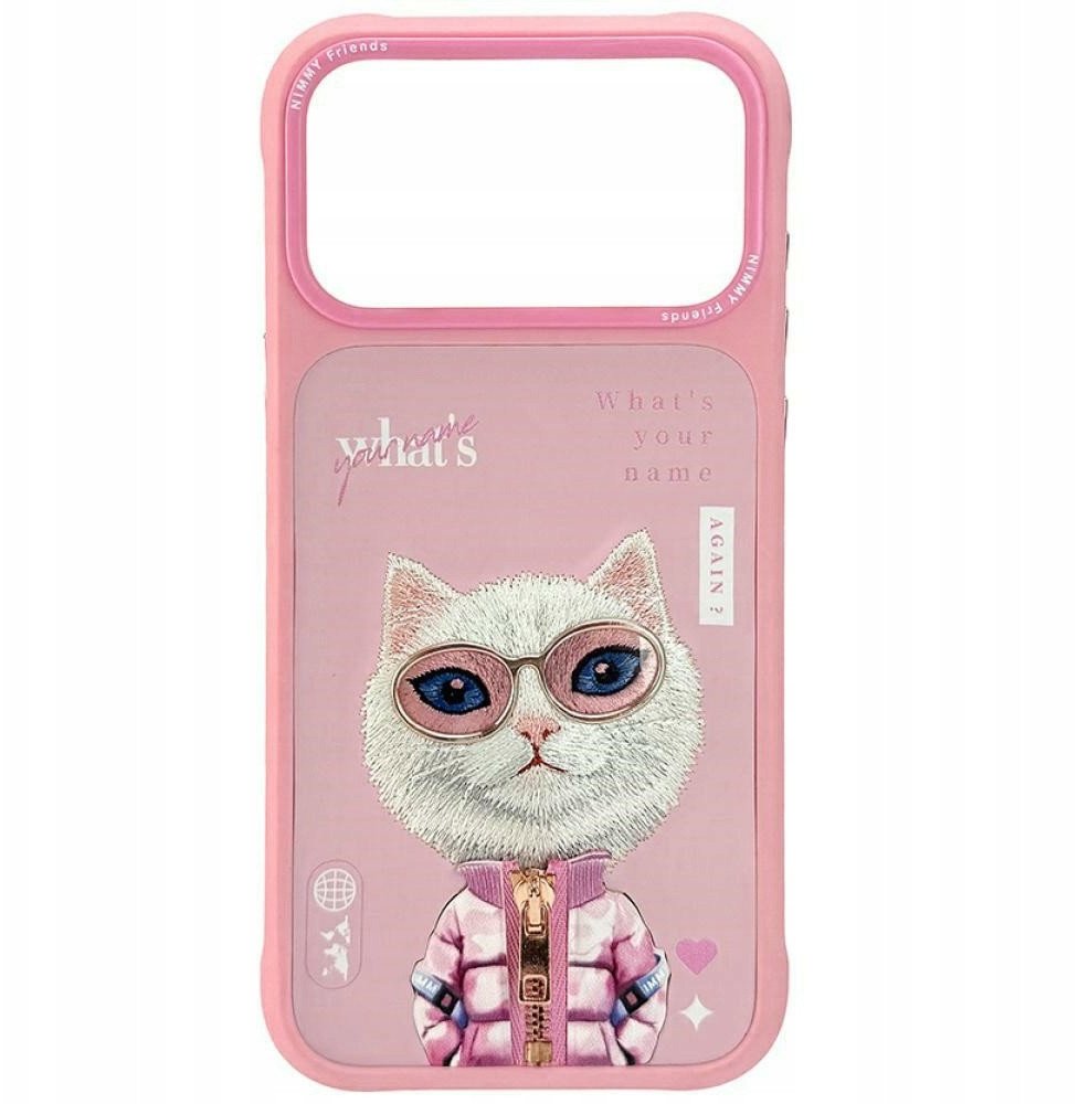 Etui Nimmy Cool&Cute 2.0 Cat do iPhone 17 Pro Max rozowy
