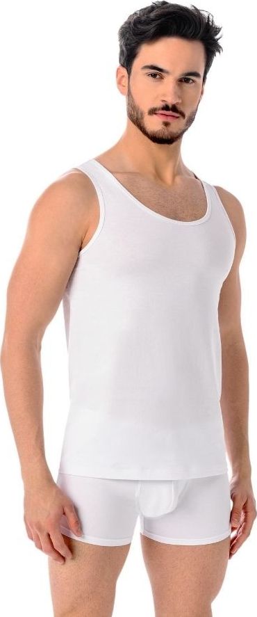 Teyli Podkoszulek męski bawełniany Eli biały Biały 3XL