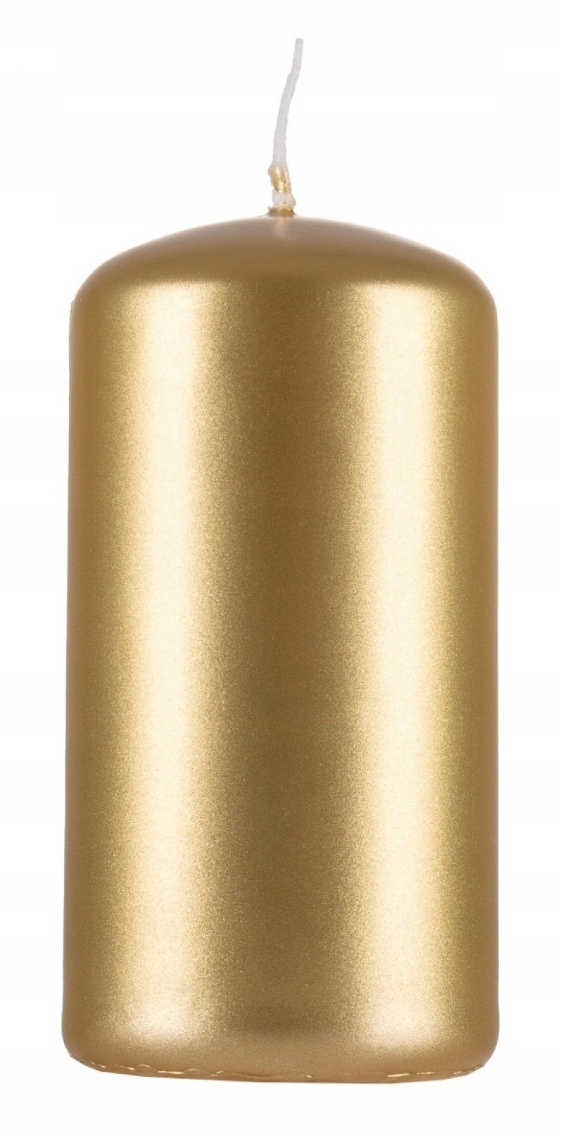 Donau Home Świeca słup Standard lakier, 50x100mm, 4 szt., złoty