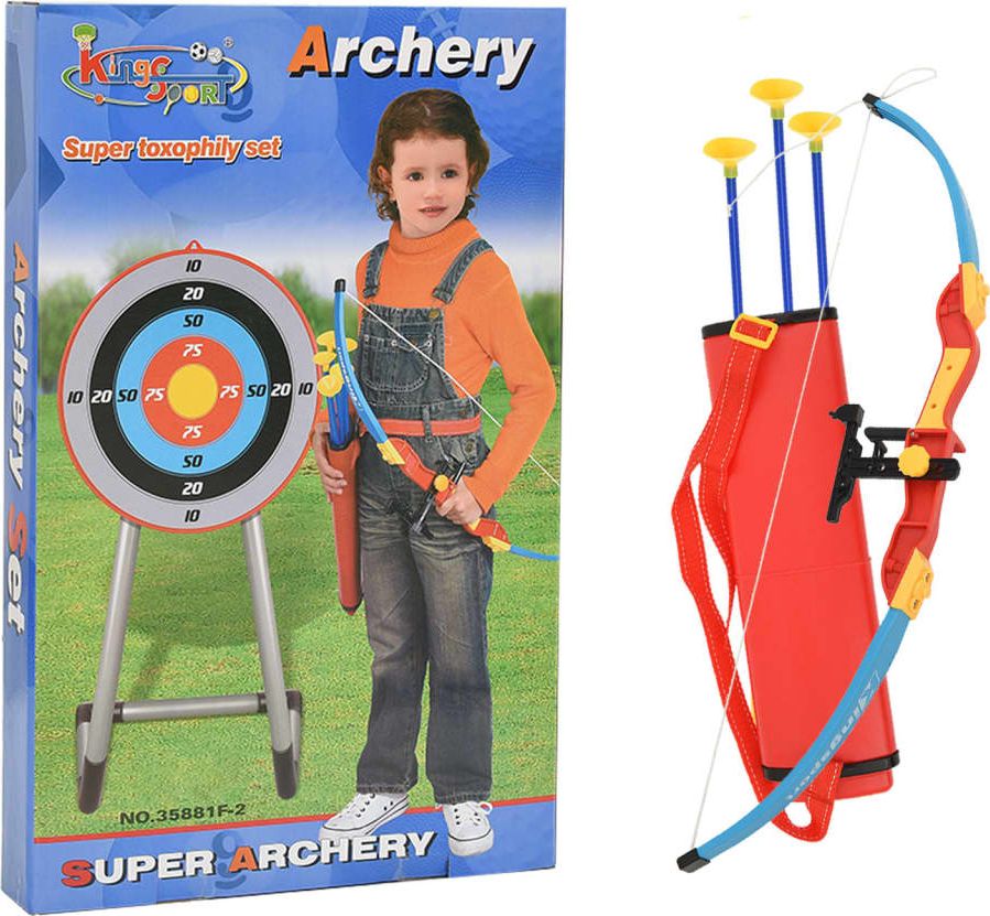vidaXL Łuk, strzały i tarcza, zestaw łuczniczy dla dzieci