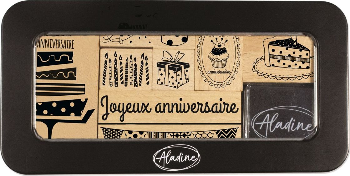 Aladine Stempelki w Pudełku Urodziny