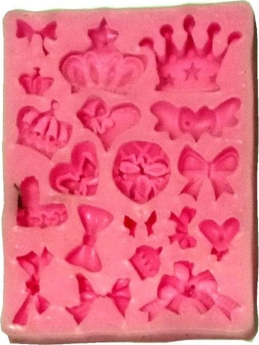 Slowmoose Forma silikonowa kokardki i korony