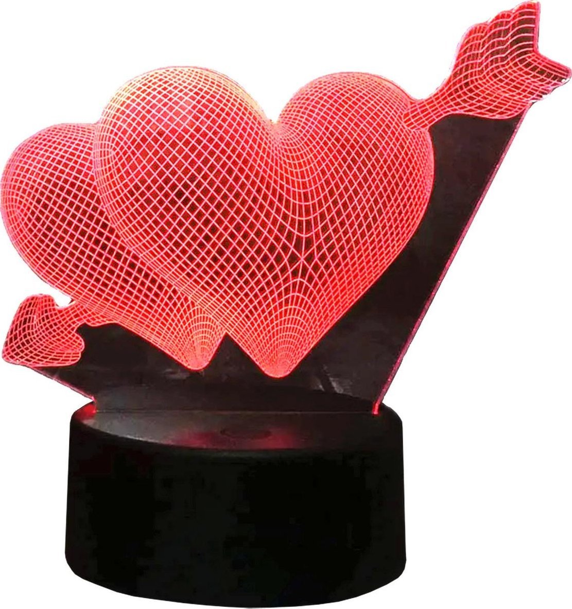 ATL ZD98E Lampka nocna serce 3d led