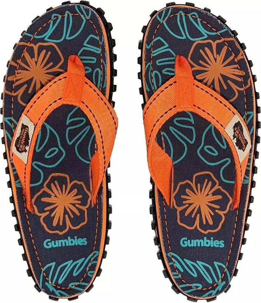 Japonki męskie Gumbies Gumbies unisex Islander ORANGE HIBISCUS 37