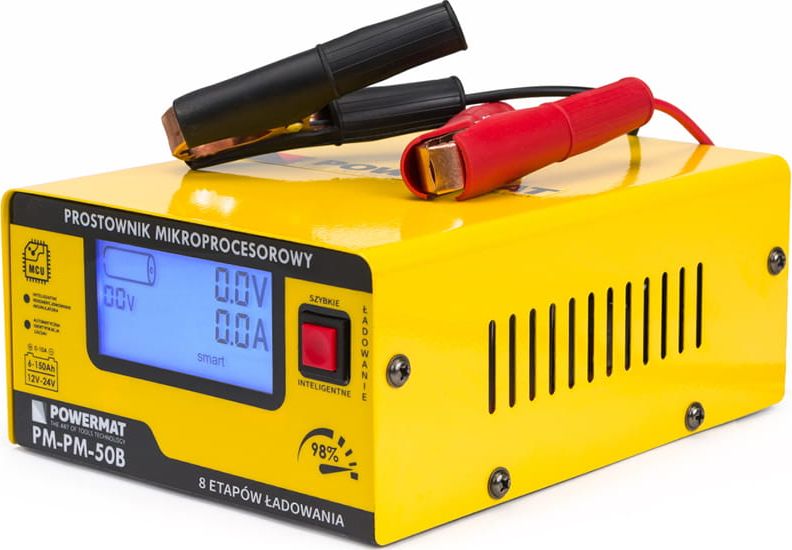 Powermat Prostownik mikroprocesorowy akumulatorowy 12/24V PM-PM-50B