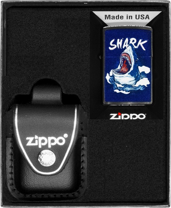 Zestaw ZIPPO Zapalniczka SHARK DESIGN Prezentowy No3