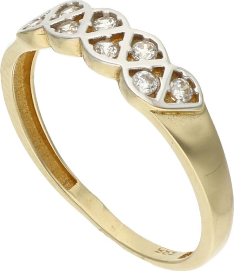 Rosanto Złoty pierścionek z cyrkoniami roz. 17 585 14k