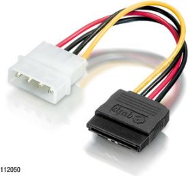 Equip Molex - SATA, 0.15m, Wielokolorowy (112050)