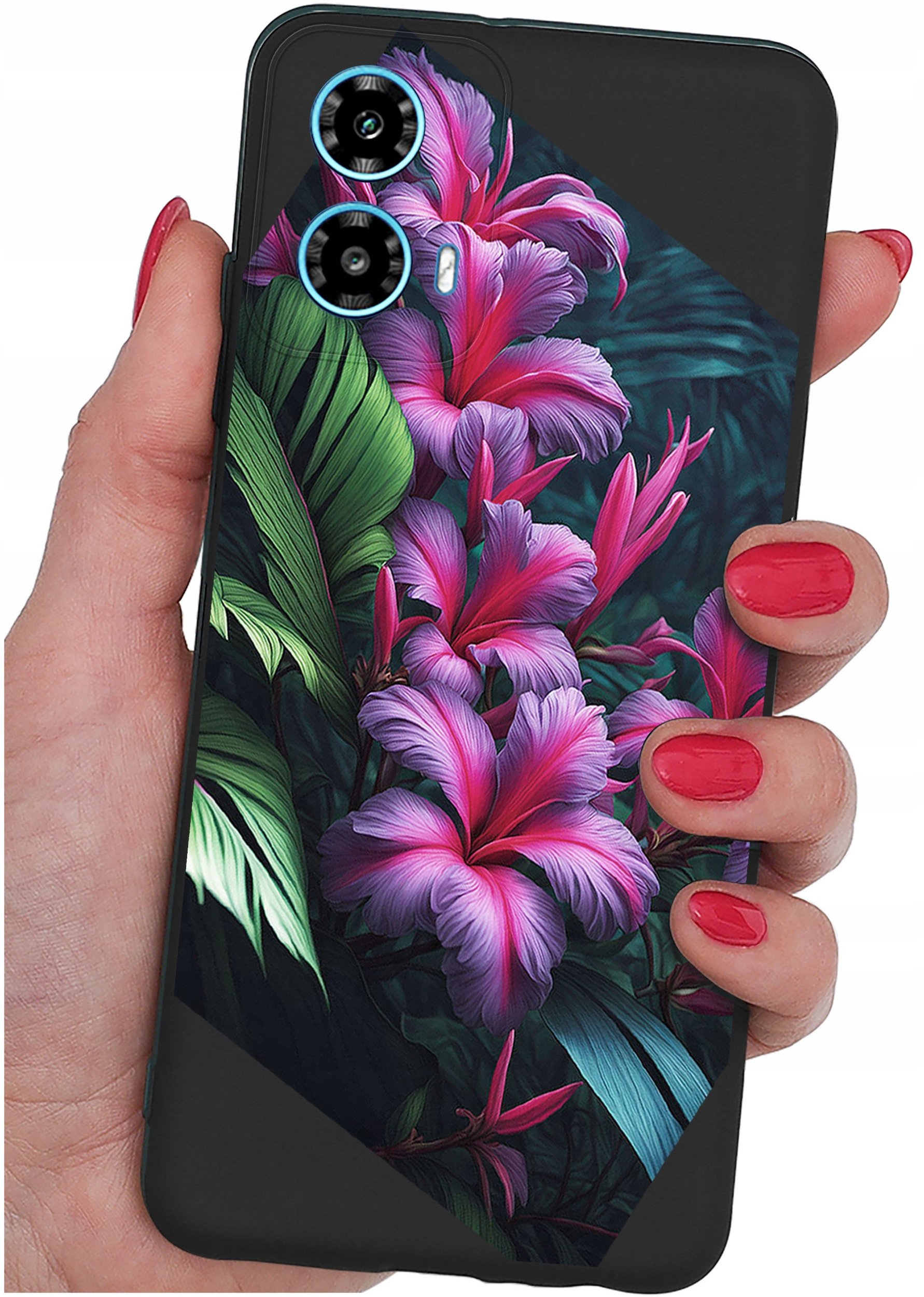 ETUI do Motorola Moto G34 5G WZORY |SILIKONOWE MATT CASE + SZKŁO 9H