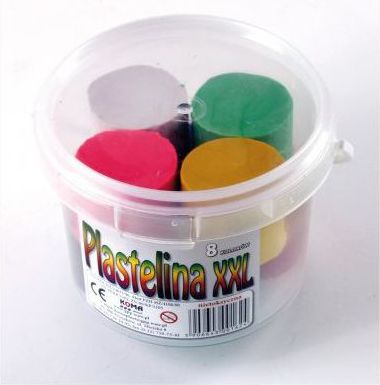 KOMA-PLAST Plastelina 8 kolorów XXL