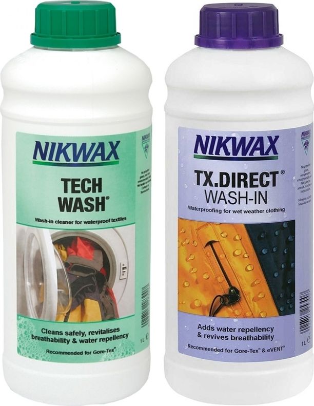 Nikwax Zestaw pielęgnacyjny Tech Wash / TX Direct Wash-In do odzieży 1000 ml