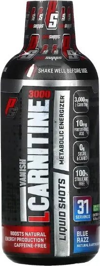 PROSUPPS Pro Supps - L-Carnitine 3000, Blue Razz, Płyn, 473 ml