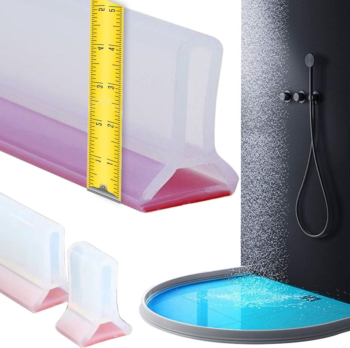 Heckermann Samoprzylepna uszczelka podłogowa Heckerman Transparentna - 1mb