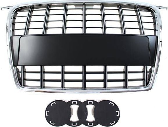 MTuning_F GRILL AUDI A3 8P S8-STYLE CHROME-BLACK (05-09)