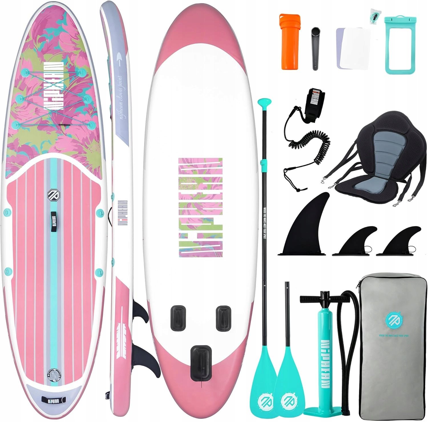 Niphean Deska SUP z akcesoriami 320cm Floral Symphony
