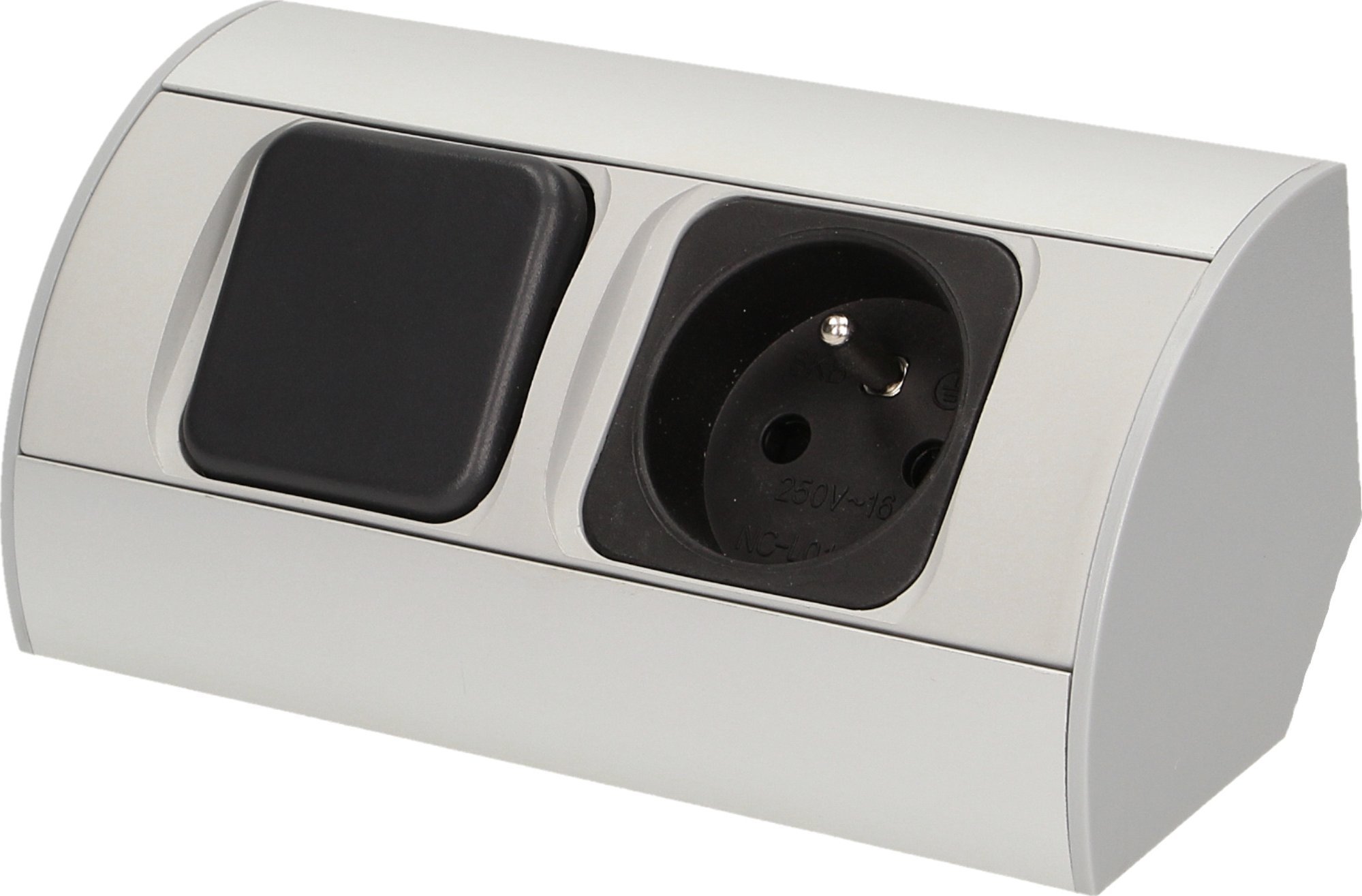 Orno Zestaw opraw meblowych LED z wyłącznikiem i gniazdem 1x2P+Z