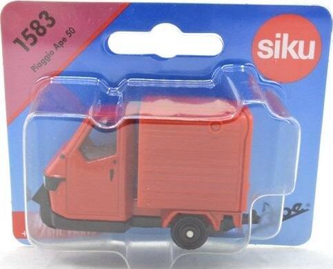 Siku SIKU 1583 Piaggio Ape tuktuk skrzynia platforma ładunkowa pojazd metalowy