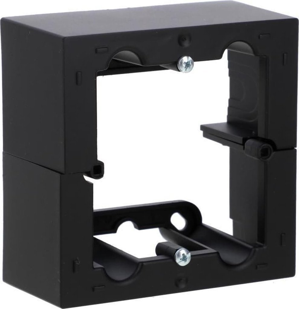 Kontakt-Simon Puszka natynkowa Kontakt-Simon Simon 10 CSC/49 pojedyncza, składana. Głębokość 40mm czarny mat