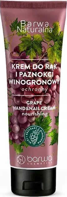 Barwa BARWA NATURALNA Krem ochronny do rąk i paznokci Winogronowy 100 ml