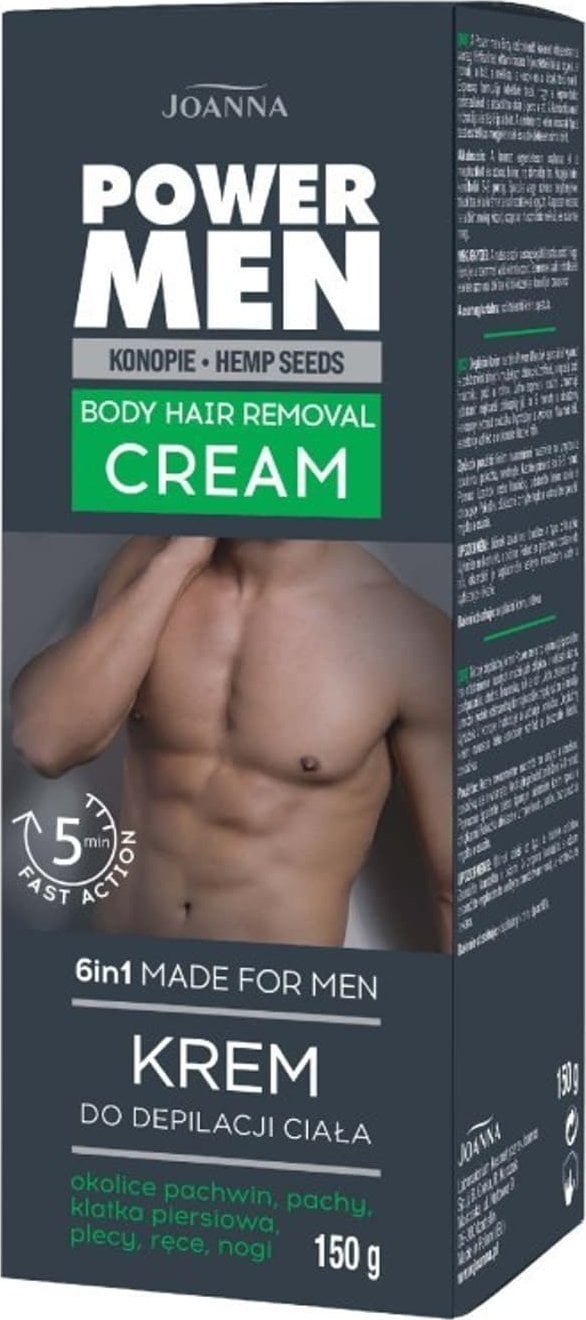 Joanna Joanna Power Men krem do depilacji ciała 150g -SM