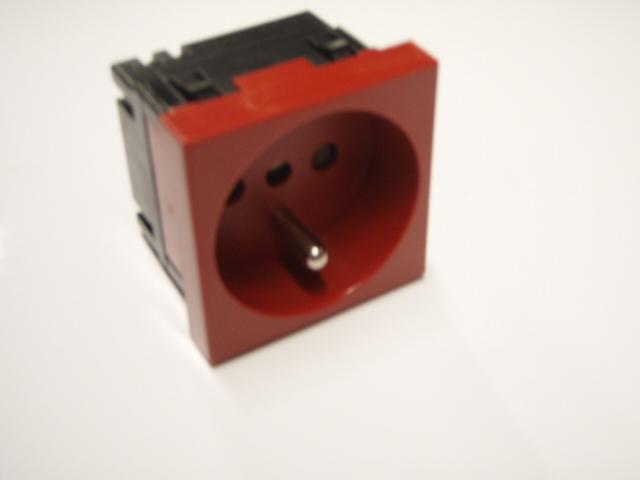 Bettermann Gniazdo zasilające M45 pojedyncze z/u 16A kodowane czerwone - 6120312