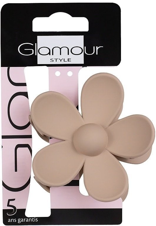 KILLYS_Glamour beżowa klamra do włosów w kształcie kwiatka Duża