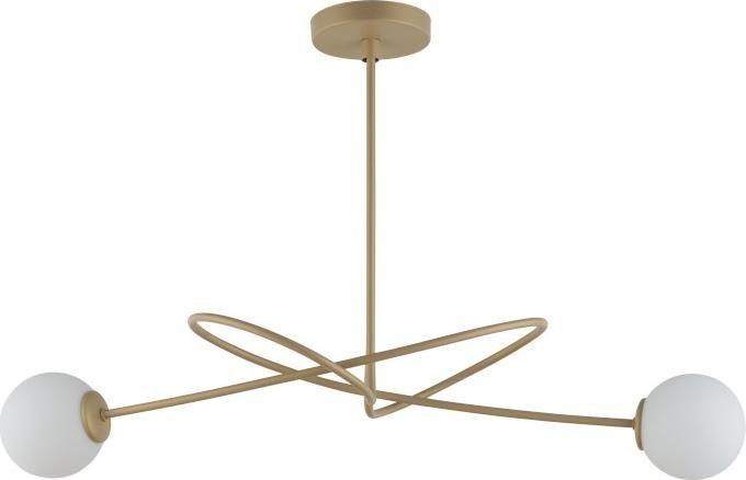 Lampa wisząca Sigma Podsufitowe kule VELVET metalowy zwis do salonu złoty