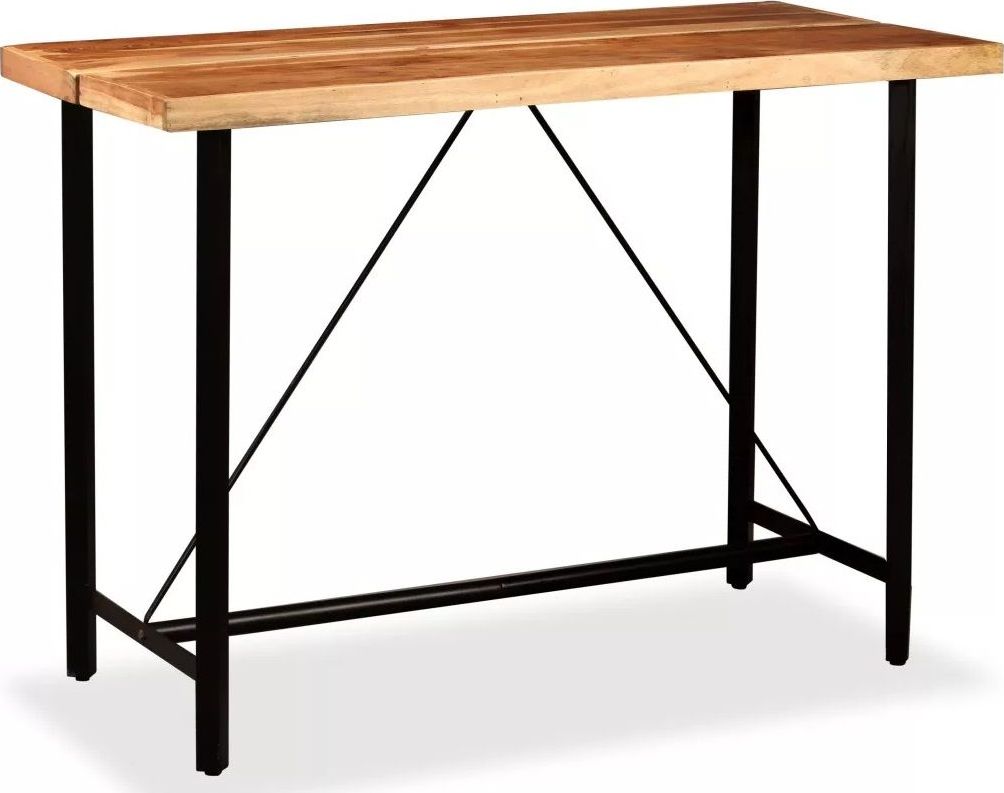 Elior Brązowy industrialny stolik barowy Chris 4X