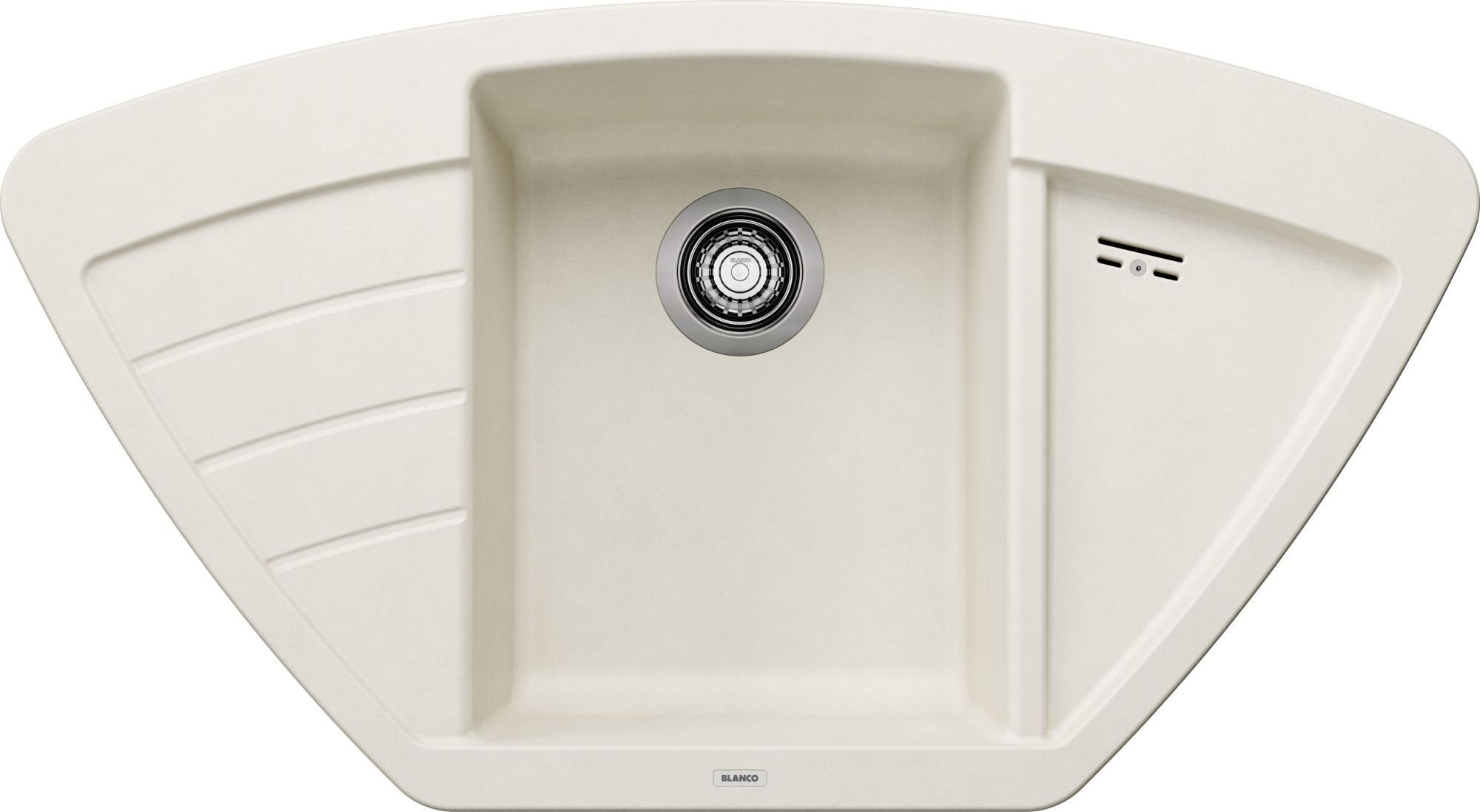 Zlewozmywak Blanco Zlewozmywak ZIA 9 E Silgranit delikatny biały narożny