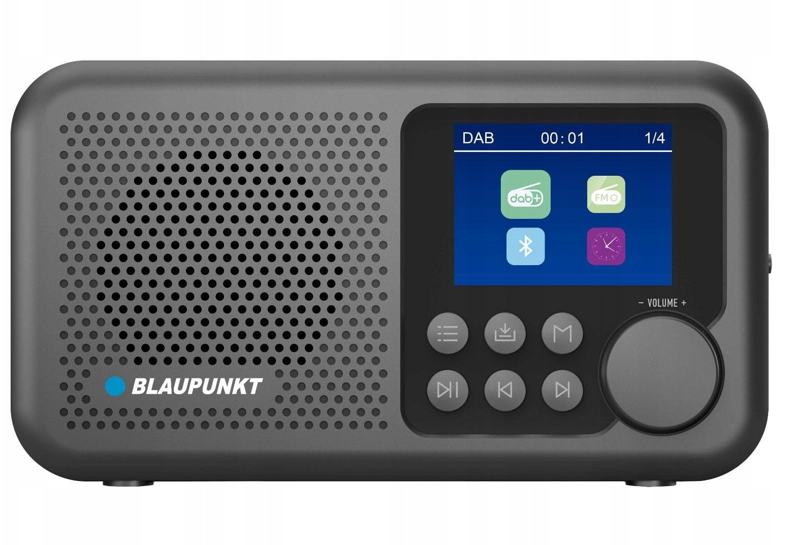 RADIO DR 8BK CYFROWE CZARNE AKUM. (DAB+/FM/RDS/BT/ZEGAR/ALARM)