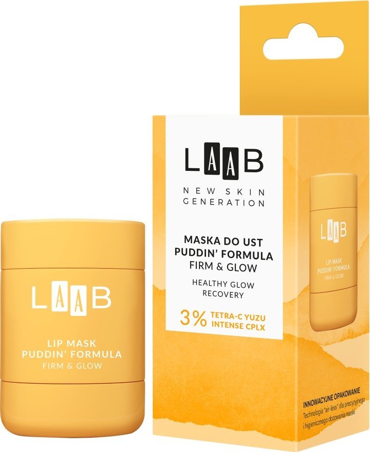 AA LAAB Tetra-C Yuzu maska do ust puddin' formula Firm &amp Glow 15g