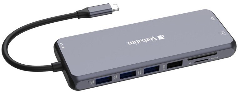 Stacja/replikator Verbatim USB-C Pro Multiport Hub 14 Port CMH-14 (2 x HDMI | VGA | RJ45 | 3 x USB-A 3.2 Gen1 | USB-C 3.2 Gen1 | 2 x USB-A 2.0 | SD |