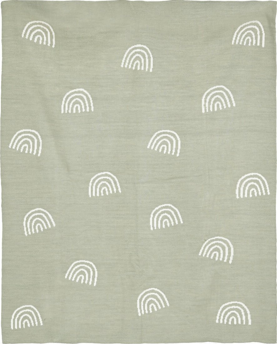 Atmosphera Kocyk dziecięcy, wzór tęczy, 100 x 80 cm