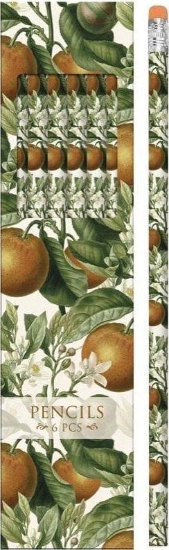 Ołówki ozdobne STPEN25 pomarańcza - zestaw 6 sztuk