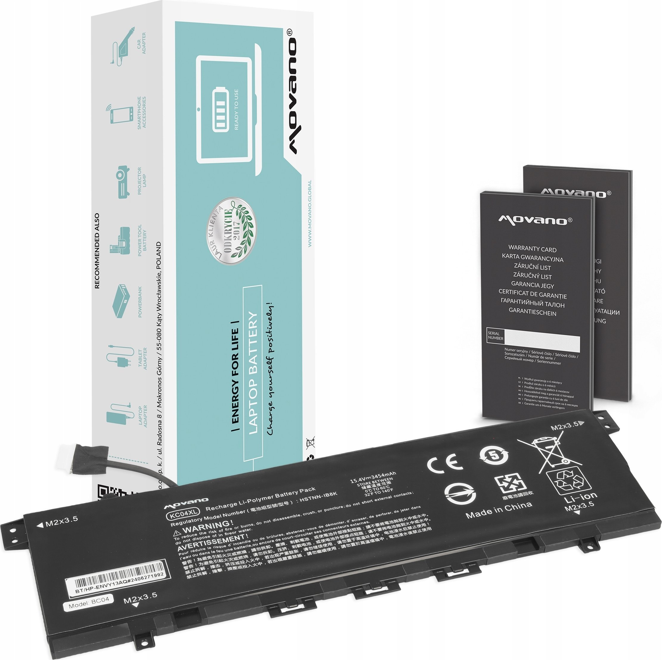 Movano Bateria Movano do HP Envy x360 13-ah, 13-aq, 13-ag, 13-ar