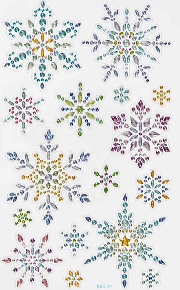 Creativ Company A/S Naklejki Diamentowe Płatki Śniegu