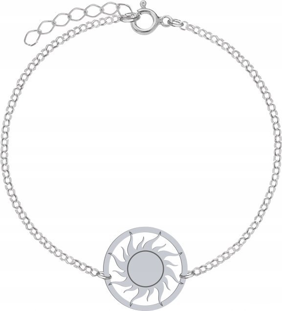 Radziszewska Jewellery Srebrna Bransoletka SŁOŃCE DEDYKACJA GRATIS
