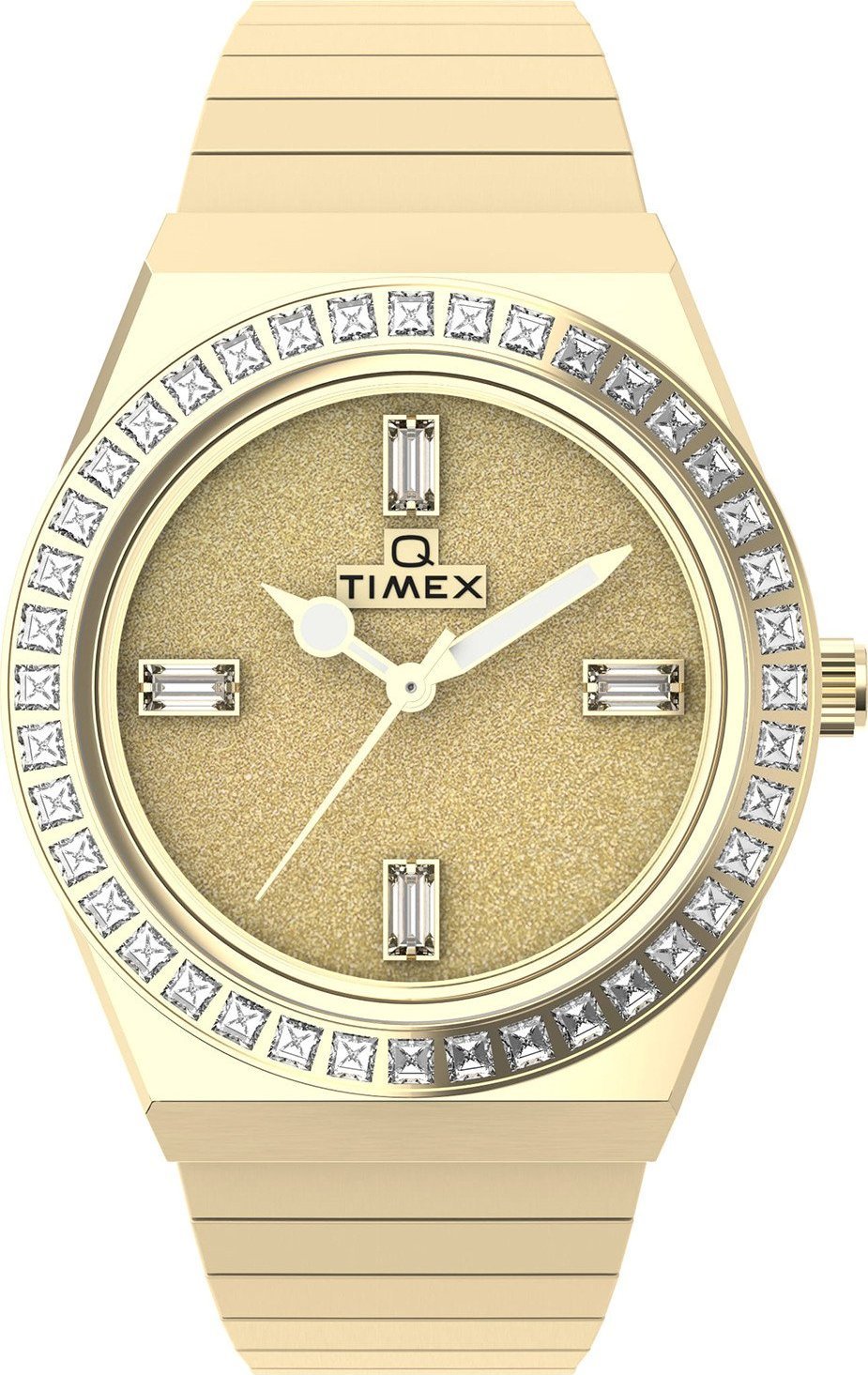 Zegarek Timex Zegarek damski Timex TW2W10500 CYRKONIE złoty