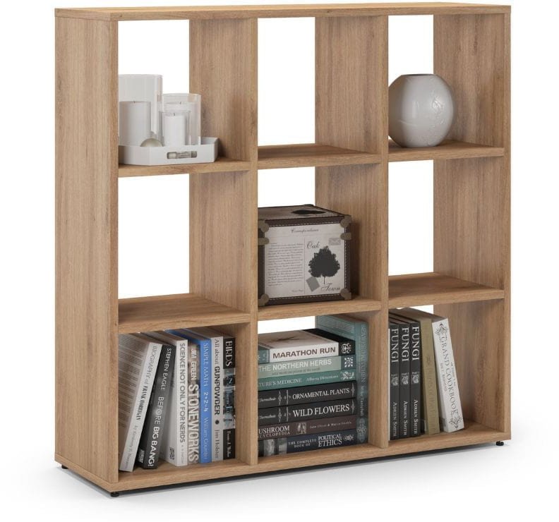 Regał komorowy, ETAP, 100x30x100 cm, dąb, mat | TYLETEGOTU