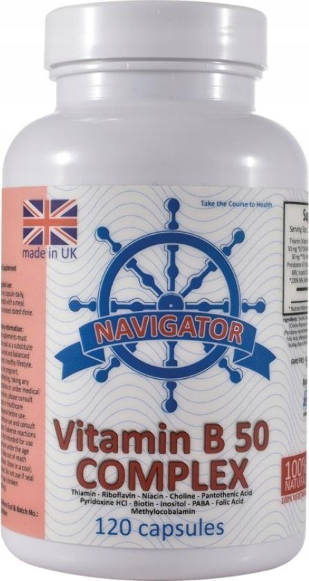 Navigator Witamina B50 Complex 120 kapsułek NAVIGATOR