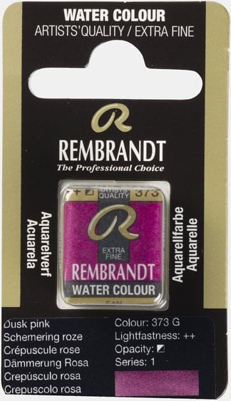 Rembrandt Watercolour Pan Dusk Pink 373