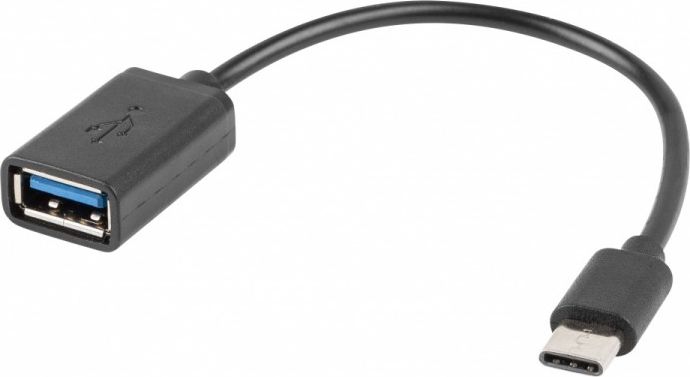 Adapter USB Lanberg USB-C - USB Czarny (AD-OTG-UC-01)