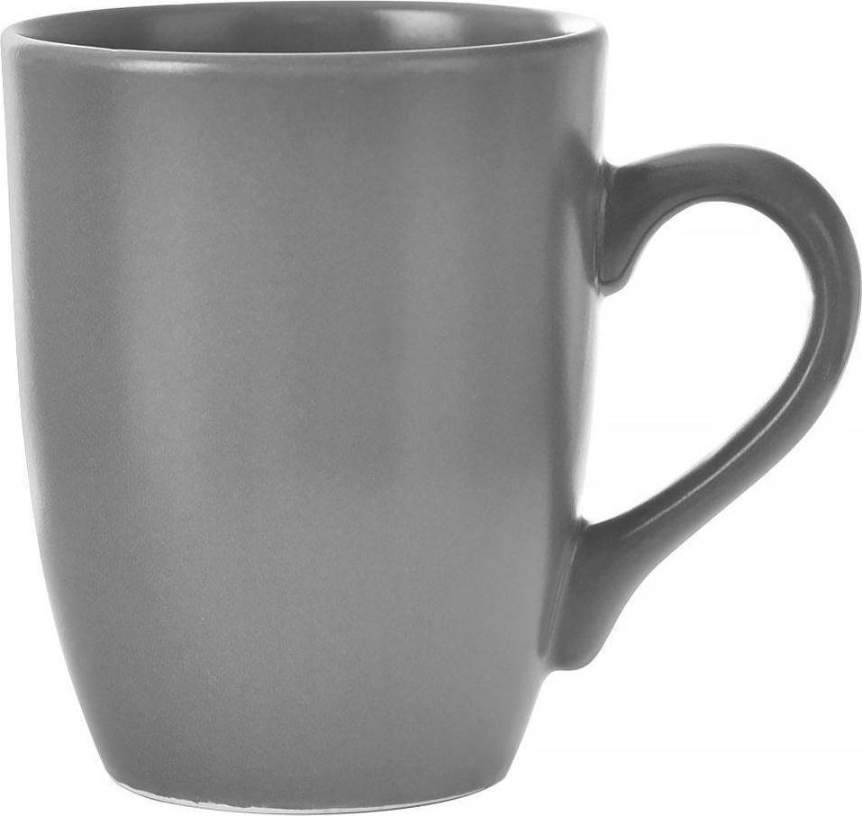 Orion Kubek z uchem do picia kawy herbaty napojów ceramiczny szary alfa 350 ml