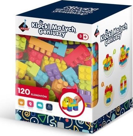 Askato Klocki małych geniuszy 120 elementów ASKATO