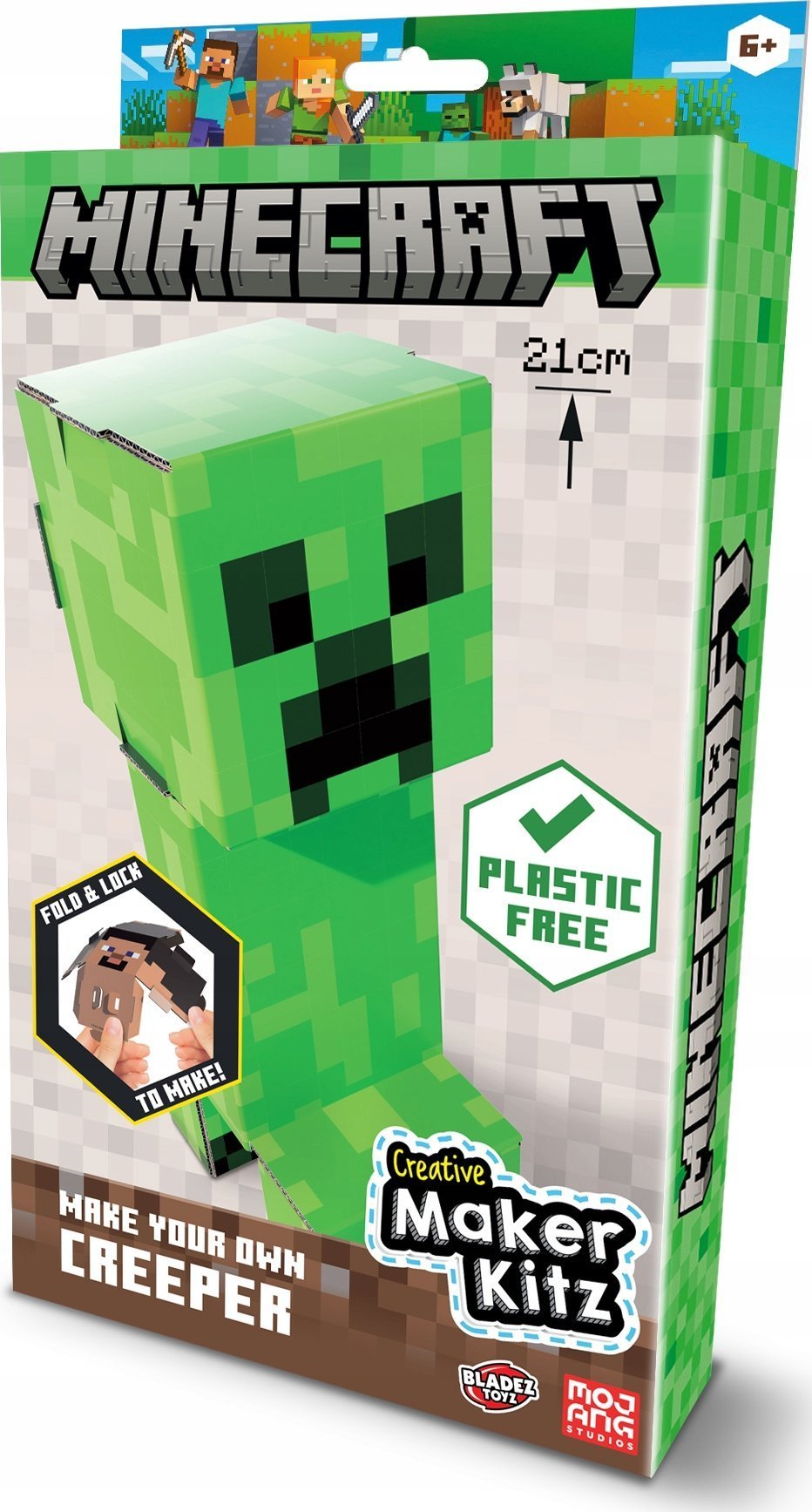 Figurka Mega Creative BLADEZ MINECRAFT zbuduj figurkę Creepera MC85844
