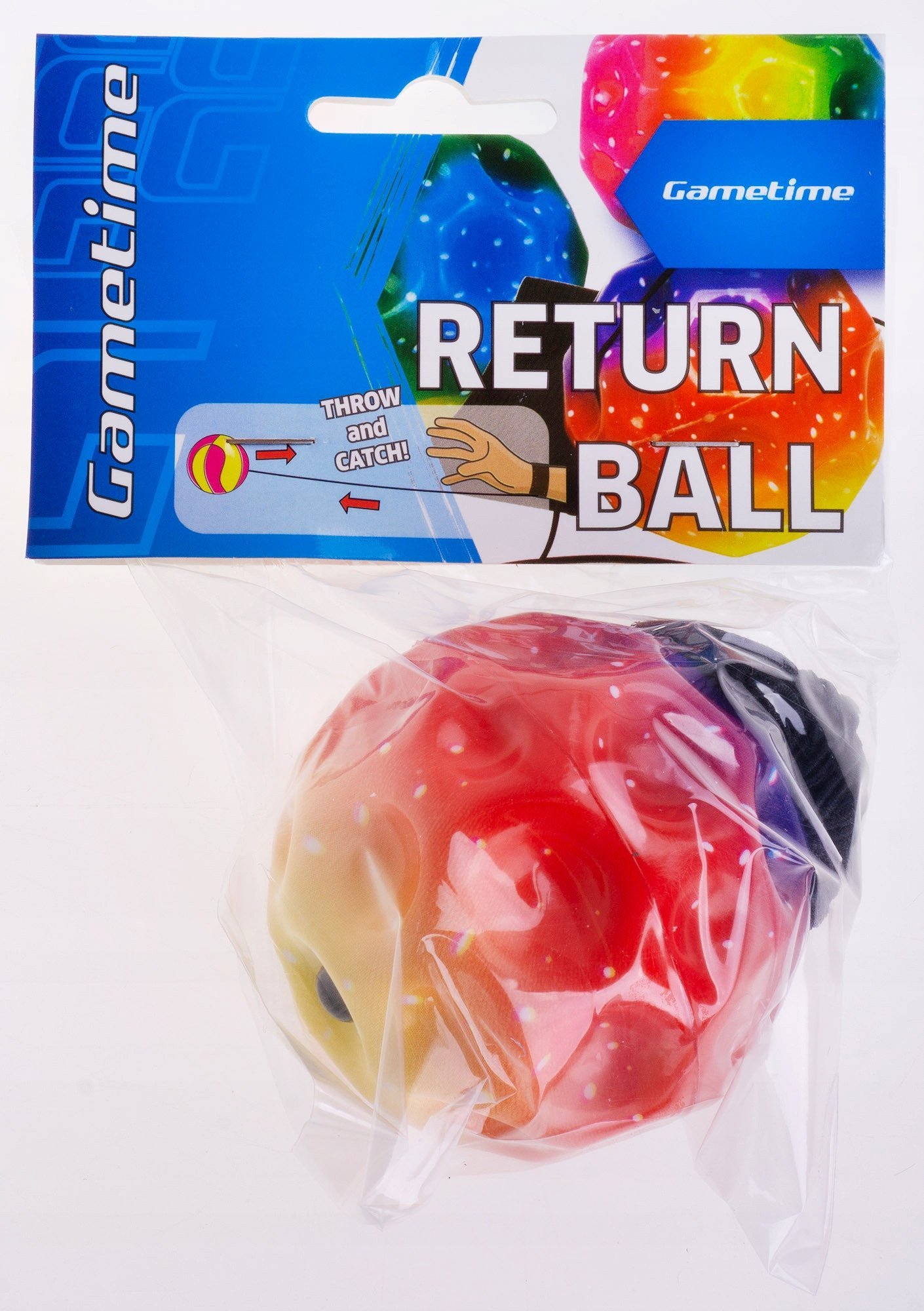 Piłka superodbij.z gumką 12szt/box 621852 27405