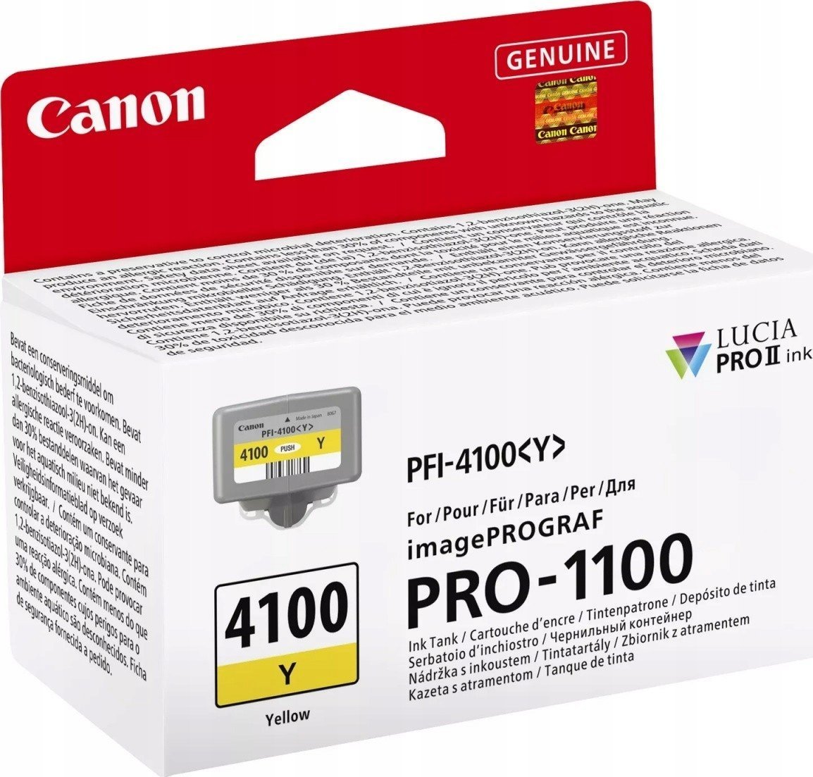 Tusz Canon Tusz PFI-4100 Y Żółty 6780C001