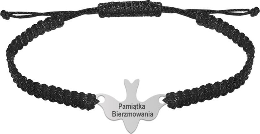 Radziszewska Jewellery Bransoletka na Bierzmowanie GOŁĄB Duch Święty GRAWER GRATIS